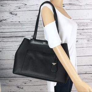 Michael Kors Meredith Bonded Leather Tote